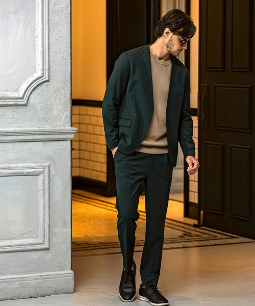 AKM Contemporary(エイケイエムコンテンポラリー)の「【WEB・直営店限定】AKM Contemporary(エイケイエムコンテンポラリー)ウールブレンド テーパードシルエット スラックス(スラックス・メンズ・グレー/ダークグリーン/ブラック・S/M/L/XL/XXL)」の19枚目の写真