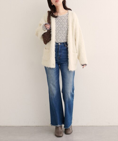 natural couture（ナチュラルクチュール）の「リバーシブルレーストップス（Tシャツ/カットソー・レディース・ブラウン/ピンク系その他/チャコールグレー/ピンク/ラベンダー/ネイビー/アイボリー・FREE）」の13枚目の写真