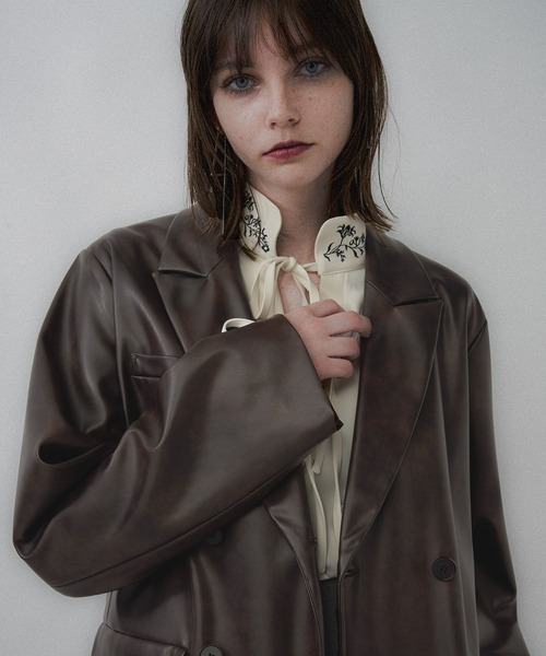 ムラカコウフェイクレザージャケット(HARE)（テーラードジャケット