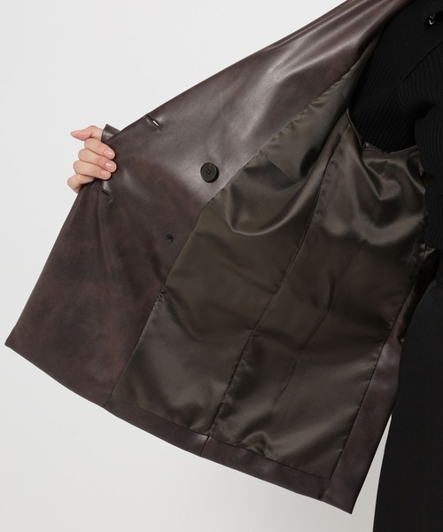 ムラカコウフェイクレザージャケット(HARE)（テーラードジャケット