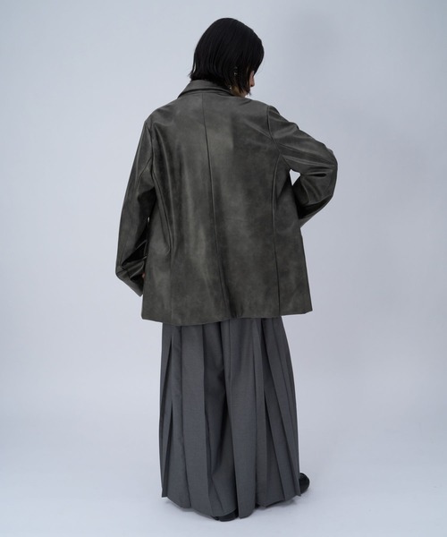 セール】ムラカコウフェイクレザージャケット(HARE)（テーラード