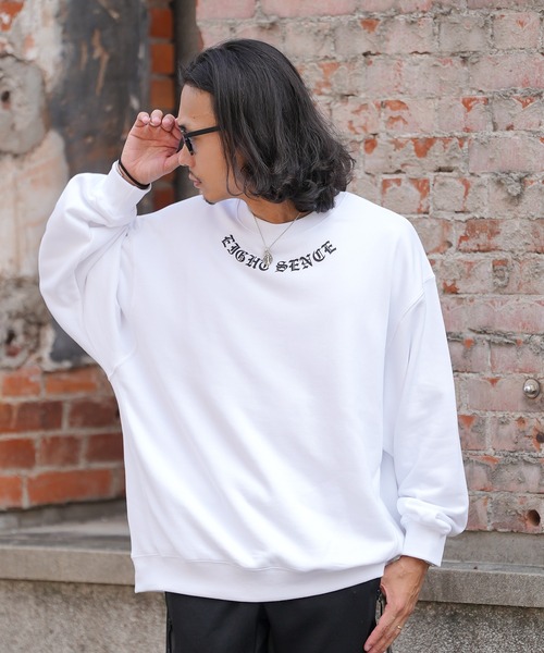 SIDEWAY STANCE(サイドウェイスタンス)の「【SIDEWAY STANCE】ロゴ プリント スウェット トレーナー(スウェット・メンズ・ホワイト系/ホワイト/ブラック/ブラック系/ライトグレー系/グレー・LARGE/MEDIUM/SMALL/X-LARGE)」の9枚目の写真