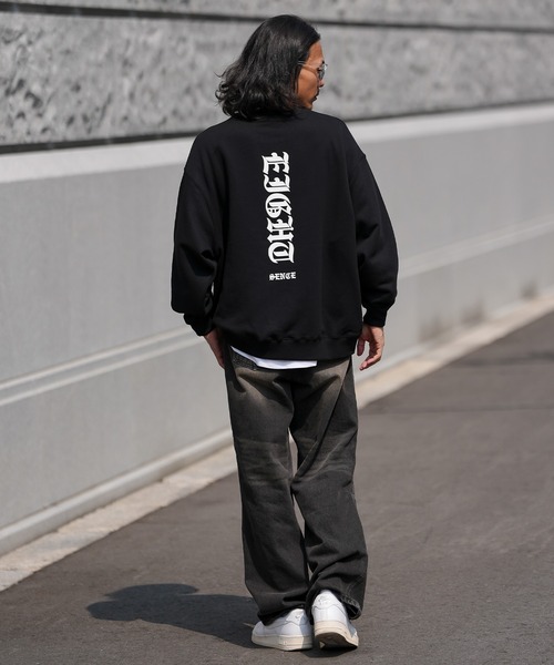 SIDEWAY STANCE(サイドウェイスタンス)の「【SIDEWAY STANCE】ロゴ プリント スウェット トレーナー(スウェット・メンズ・ホワイト系/ホワイト/ブラック/ブラック系/ライトグレー系/グレー・LARGE/MEDIUM/SMALL/X-LARGE)」の16枚目の写真