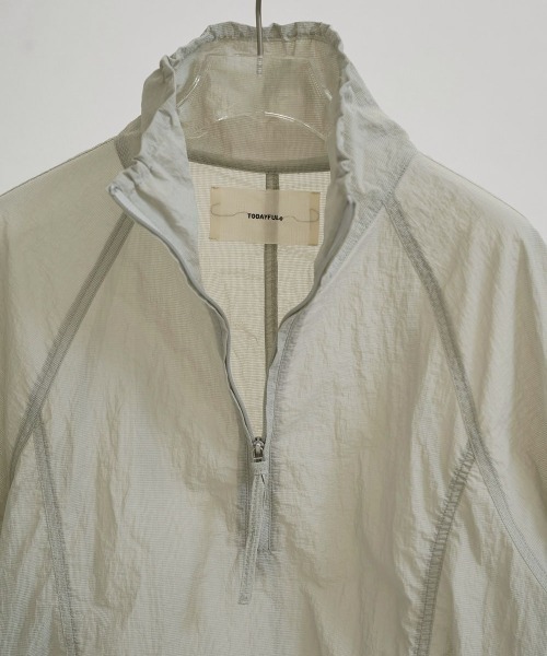 TODAYFUL（トゥデイフル）の「【TODAYFUL/トゥデイフル】Nylon Ripstop Blouson/ナイロンリップストップブルゾン（ブルゾン・レディース・インディゴブルー/キナリ/セージグリーン・38/36）」の15枚目の写真