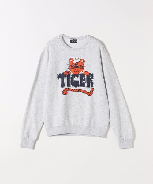 SHIPS any（シップス エニィ）の「The BOOK STORE:〈洗濯機可能〉タイガー プリント 裏起毛 スウェット（Tシャツ/カットソー・レディース・ホワイト/ライトグレー・ONE SIZE）」の10枚目の写真