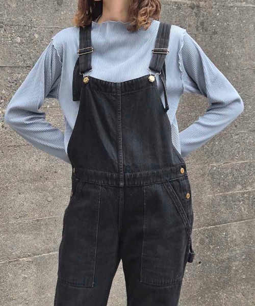 Bleu Bleuet(ブルーブルーエ)の「カットプリーツメローボトルネックプルオーバー(その他トップス・レディース・ブラック/グレー系/ブルー・FREE)」の3枚目の写真