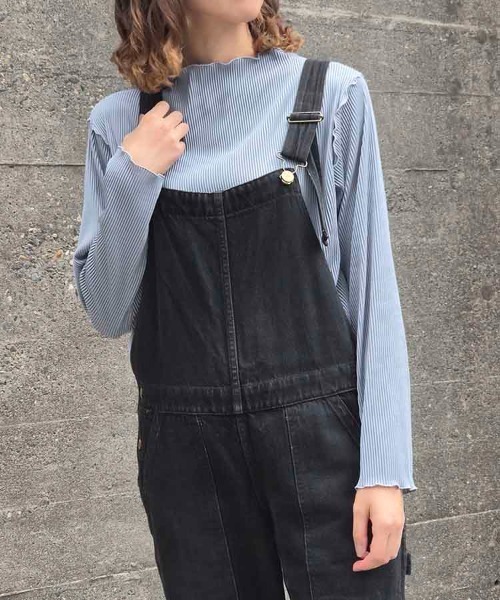 Bleu Bleuet(ブルーブルーエ)の「カットプリーツメローボトルネックプルオーバー(その他トップス・レディース・ブラック/グレー系/ブルー・FREE)」の19枚目の写真