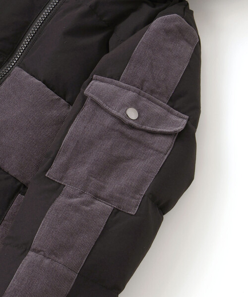 WASK（ワスク）の「袖ライン中綿ジャケット(100~160cm)（ダウンジャケット/コート・キッズ・ネイビー/ブラック・130cm/160cm/140cm/150cm）」の18枚目の写真