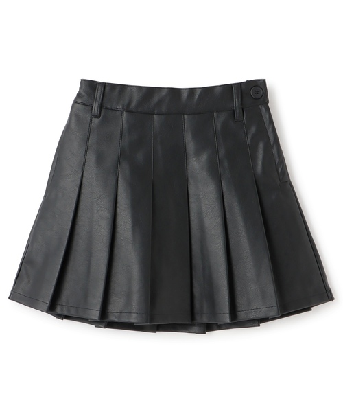 LOVETOXIC（ラブトキシック）の「【LTXC】合皮プリーツスカート（スカート・キッズ・ブラック/ブラウン・L:160cm/130cm/M:150cm/S:140cm）」の6枚目の写真
