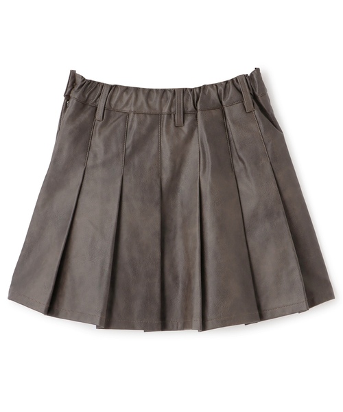 LOVETOXIC（ラブトキシック）の「【LTXC】合皮プリーツスカート（スカート・キッズ・ブラック/ブラウン・L:160cm/130cm/M:150cm/S:140cm）」の7枚目の写真
