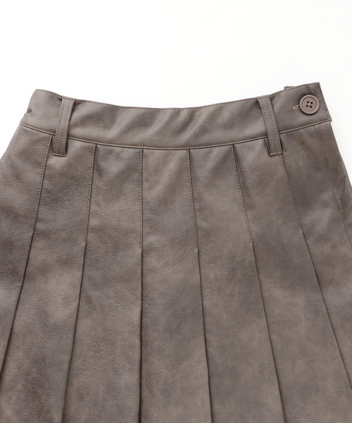LOVETOXIC（ラブトキシック）の「【LTXC】合皮プリーツスカート（スカート・キッズ・ブラック/ブラウン・L:160cm/130cm/M:150cm/S:140cm）」の8枚目の写真