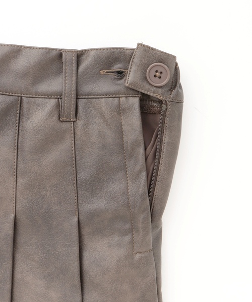 LOVETOXIC（ラブトキシック）の「【LTXC】合皮プリーツスカート（スカート・キッズ・ブラック/ブラウン・L:160cm/130cm/M:150cm/S:140cm）」の9枚目の写真