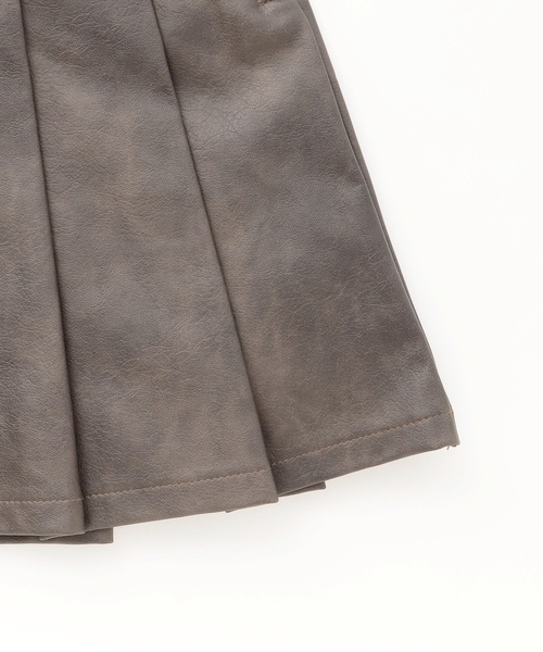 LOVETOXIC（ラブトキシック）の「【LTXC】合皮プリーツスカート（スカート・キッズ・ブラック/ブラウン・L:160cm/130cm/M:150cm/S:140cm）」の12枚目の写真