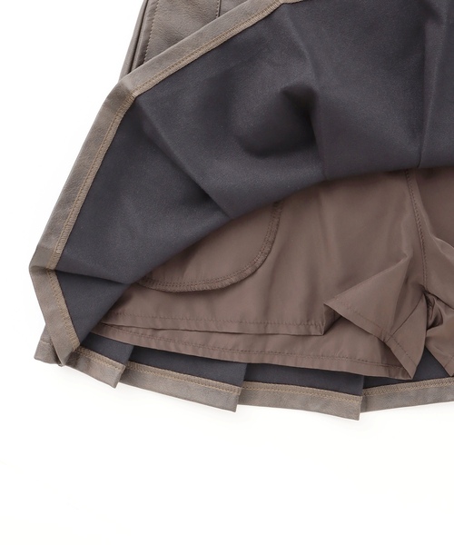 LOVETOXIC（ラブトキシック）の「【LTXC】合皮プリーツスカート（スカート・キッズ・ブラック/ブラウン・L:160cm/130cm/M:150cm/S:140cm）」の13枚目の写真