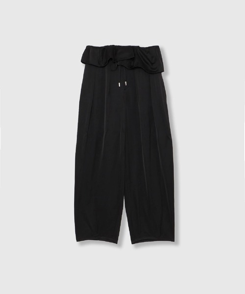 THINGS THAT MATTER（シングス ザット マター）の「PEPLUM SATIN EASY PANTS / ペプラム サテン イージー パンツ（その他パンツ・レディース・ブラウン/ネイビー/ブラック・1/2）」の22枚目の写真