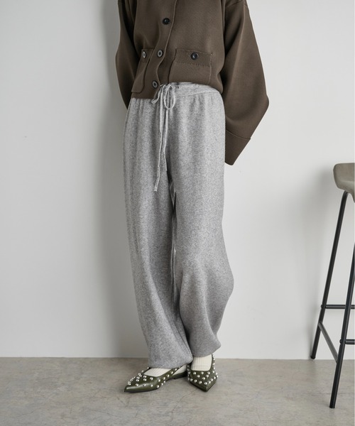 THE YOn（ザヨン）の「ニットジョガーパンツ（その他パンツ・レディース・グレー/アイボリー/ブラウン・FREE）」の5枚目の写真