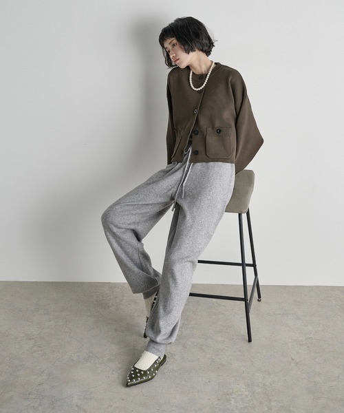 THE YOn（ザヨン）の「ニットジョガーパンツ（その他パンツ・レディース・グレー/アイボリー/ブラウン・FREE）」の16枚目の写真