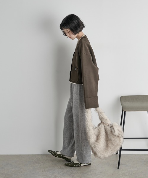 THE YOn（ザヨン）の「ニットジョガーパンツ（その他パンツ・レディース・グレー/アイボリー/ブラウン・FREE）」の11枚目の写真