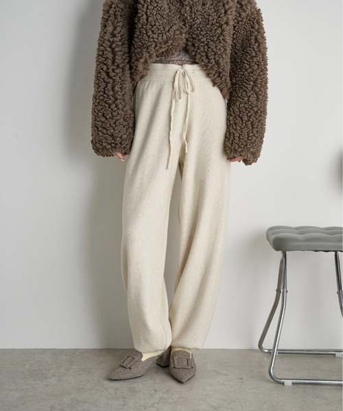 THE YOn（ザヨン）の「ニットジョガーパンツ（その他パンツ・レディース・グレー/アイボリー/ブラウン・FREE）」の22枚目の写真