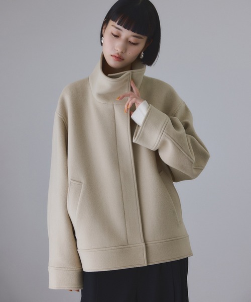 アダムエロペSuper120'sウールブルゾン アダム エ ロペ ADAM ET ROPE' Super120'sウールブルゾン （チャコール