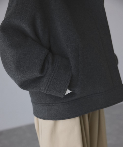 アダムエロペSuper120'sウールブルゾン アダム エ ロペ ADAM ET ROPE' Super120'sウールブルゾン （チャコール