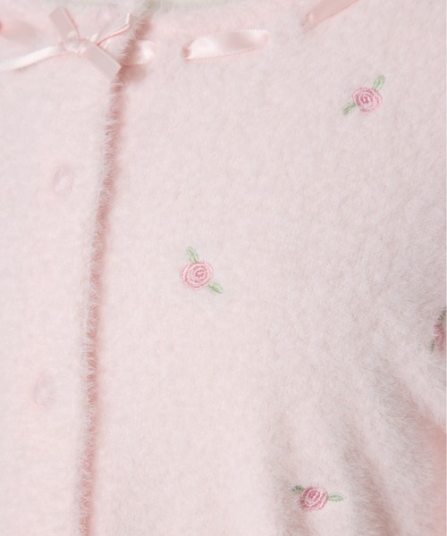 Fiorforte(フィオルフォルテ)の「petit rose cardigan(カーディガン/ボレロ・レディース・ピンク/ホワイト・MEDIUM)」の15枚目の写真