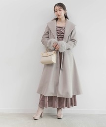 RANDA（ランダ）の「2WAY ショールカラーロングコート（チェスターコート）」