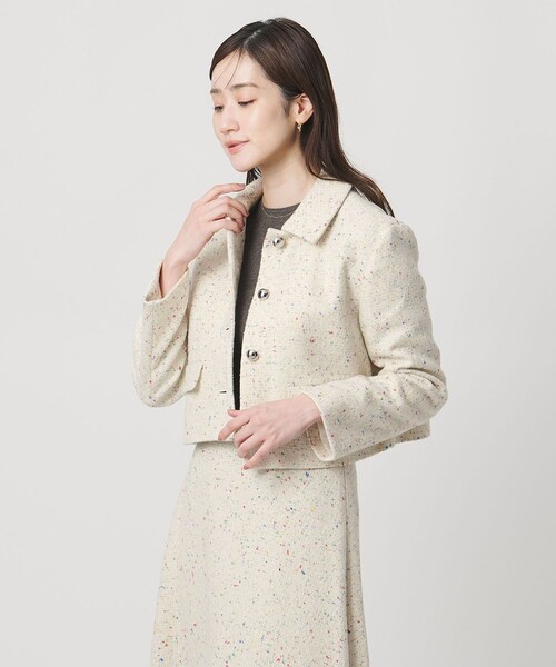 シルクネップ ツイードライク ジャケット（テーラードジャケット