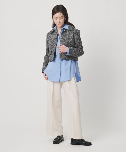 セール】シルクネップ ツイードライク ジャケット（テーラード