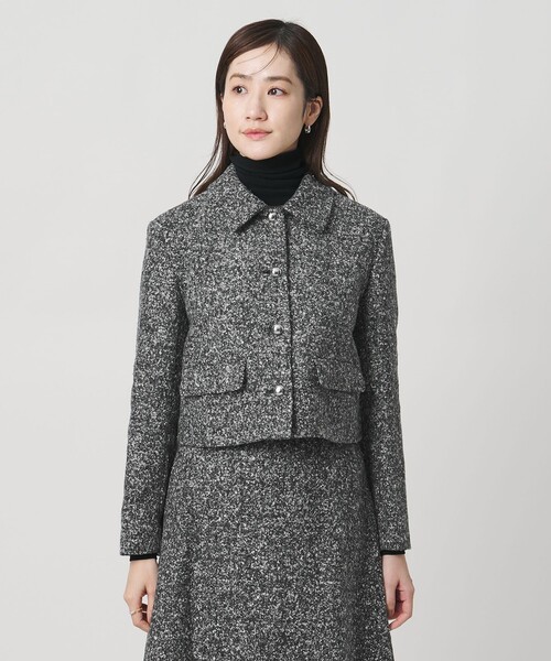 セール】シルクネップ ツイードライク ジャケット（テーラード