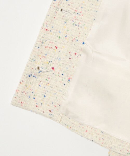 セール】シルクネップ ツイードライク ジャケット（テーラード