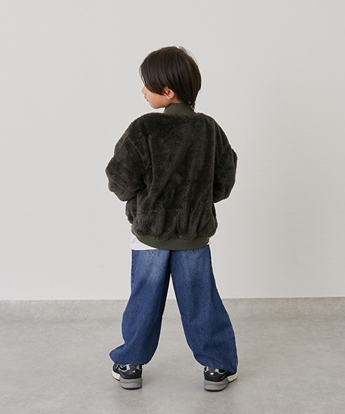 GLAZOS（グラソス）の「【SKIT0LY】【リバーシブル】MA-1（MA-1・キッズ・ブラック/カーキ・100cm/110cm/120cm/130cm/140cm）」の5枚目の写真