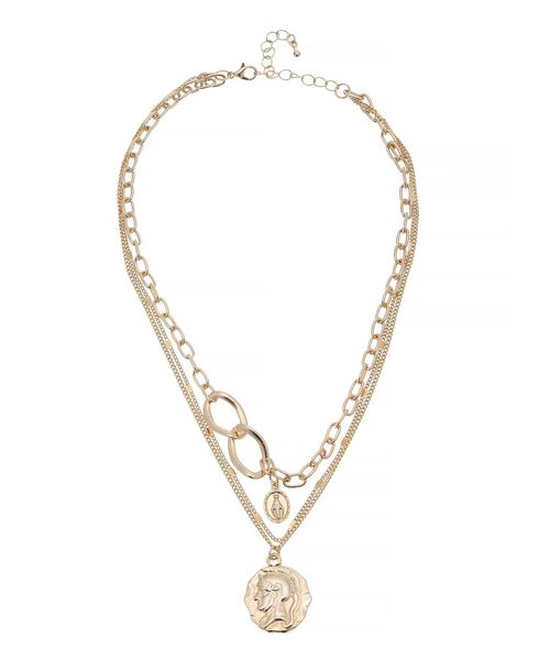 EVRIS（エヴリス）の「COIN CHARM 3連ネックレス（ネックレス・レディース・シルバー/ゴールド・FREE）」の7枚目の写真