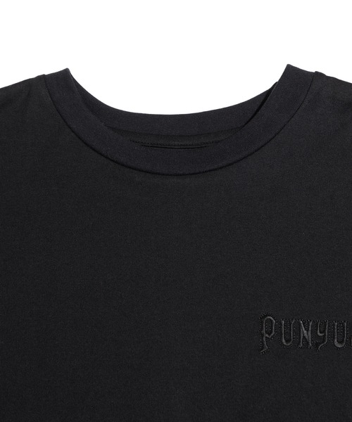 PUNYUS（プニュズ）の「PUNYUSロゴロンＴ（Tシャツ/カットソー・レディース・ブラック/ホワイト/サックスブルー・1/2/3/4/5）」の6枚目の写真