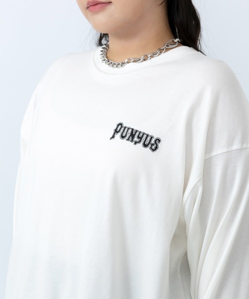 PUNYUS（プニュズ）の「PUNYUSロゴロンＴ（Tシャツ/カットソー・レディース・ブラック/ホワイト/サックスブルー・1/2/3/4/5）」の12枚目の写真