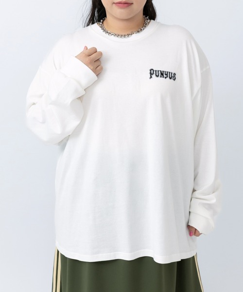 PUNYUS（プニュズ）の「PUNYUSロゴロンＴ（Tシャツ/カットソー・レディース・ブラック/ホワイト/サックスブルー・1/2/3/4/5）」の10枚目の写真