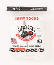 Railroad Sock(レイルロードソック)の【Railroad Sock】6Pair Crew UNTR(ソックス/靴下)