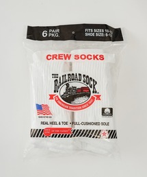 Railroad Sock | 【Railroad Sock】6Pair Crew クルーソックス 6足セット USA製 UNTR(ソックス/靴下)