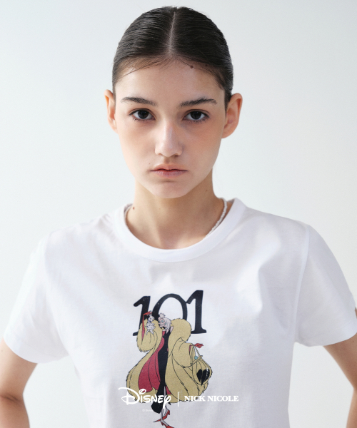 NICK&NICOLE(ニックアンドニコール)の「DISNEY 101 CRUELLA CROP TOP_WHITE(Tシャツ/カットソー・レディース・その他・FREE)」の2枚目の写真