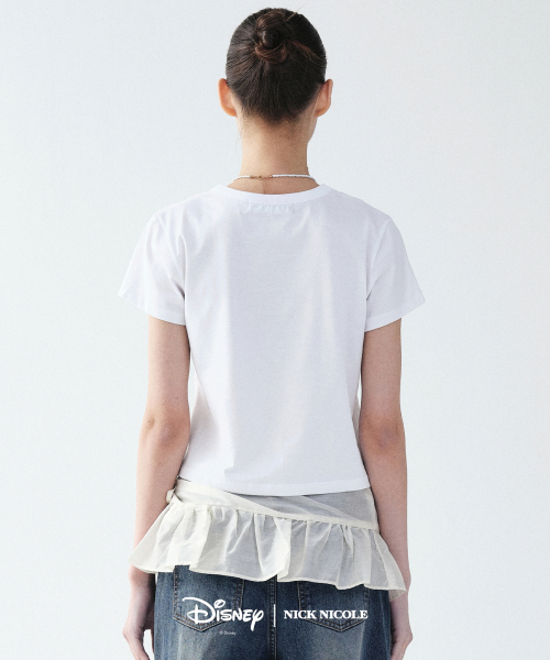 NICK&NICOLE(ニックアンドニコール)の「DISNEY 101 CRUELLA CROP TOP_WHITE(Tシャツ/カットソー・レディース・その他・FREE)」の3枚目の写真