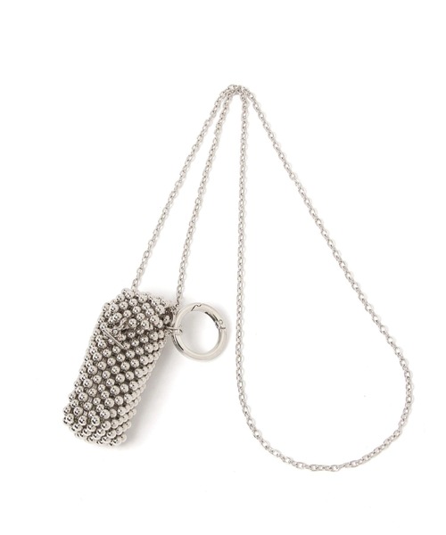 LEPSIM（レプシィム）の「メタルリップケースネックレス　606668（ネックレス・レディース・ブラック系その他/グレー・ONE SIZE）」の2枚目の写真