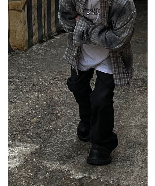 コーティングフレアデニムパンツ（デニムパンツ）｜DNSR（ディーエヌエ