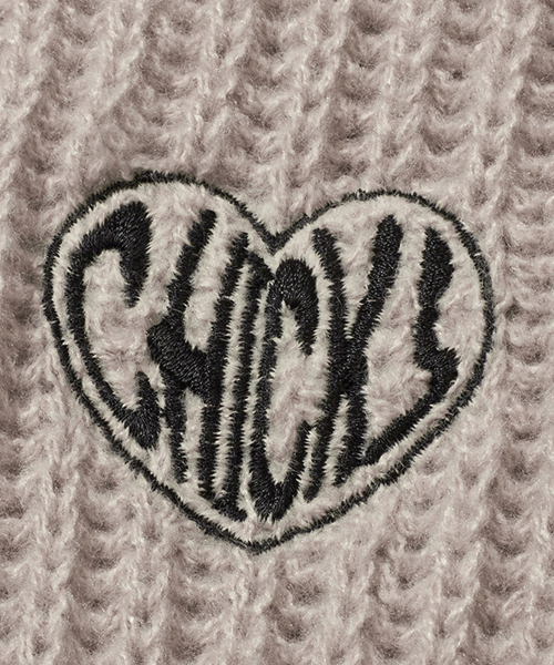 CHICKS(チックス)の「HOFE ニットフードフードジップT ジンベージュ(ニット/セーター・レディース・ダークベージュ・FREE)」の6枚目の写真