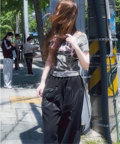 SETUP-EXE(セットアップイーエックスイー)の「BABY WIDE NECK TOP / CAMO(Tシャツ/カットソー・レディース・その他・OS)」の7枚目の写真