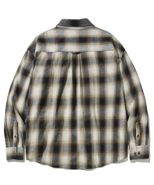 F.ILLUMINATE(フィルミネイト)の「フェイドチェックシャツ-ブラウン(シャツ/ブラウス・レディース・その他・SMALL/MEDIUM/LARGE)」の2枚目の写真