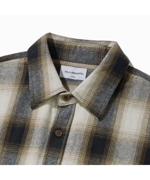 F.ILLUMINATE(フィルミネイト)の「フェイドチェックシャツ-ブラウン(シャツ/ブラウス・レディース・その他・SMALL/MEDIUM/LARGE)」の6枚目の写真