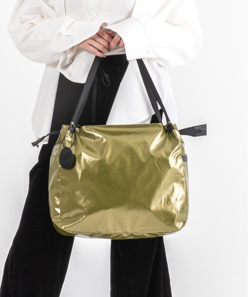 Jack Gomme（ジャックゴム）の「【JACK GOMME】ショルダーバッグ トートバッグ　LEVANT Sac cabas（ショルダーバッグ・レディース・インディゴブルー/モカ/シルバー/ブラック/アイボリー/オリーブ/ワインレッド・FREE）」の5枚目の写真