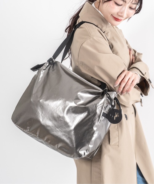 Jack Gomme（ジャックゴム）の「【JACK GOMME】ショルダーバッグ トートバッグ　LEVANT Sac cabas（ショルダーバッグ・レディース・インディゴブルー/モカ/シルバー/ブラック/アイボリー/オリーブ/ワインレッド・FREE）」の7枚目の写真