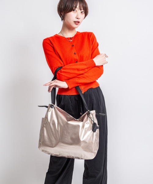 Jack Gomme(ジャックゴム)の「【JACK GOMME】ショルダーバッグ トートバッグ LEVANT Sac cabas(ショルダーバッグ・レディース・インディゴブルー/モカ/シルバー/ブラック/アイボリー/オリーブ/ワインレッド/ホワイト/シャンパン・FREE)」の19枚目の写真