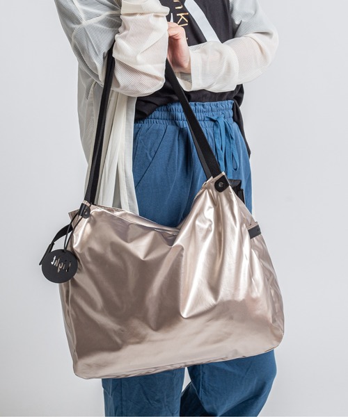 Jack Gomme(ジャックゴム)の「【JACK GOMME】ショルダーバッグ トートバッグ LEVANT Sac cabas(ショルダーバッグ・レディース・インディゴブルー/モカ/シルバー/ブラック/アイボリー/オリーブ/ワインレッド/ホワイト/シャンパン・FREE)」の15枚目の写真